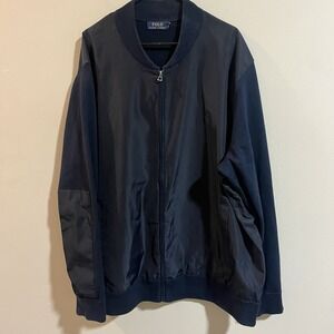 Polo Ralph Lauren Hybrid Full Zip Bomber Sweater Jacket Navy Men's 2XL - 3XL